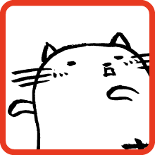 察知する猫 Sensed danger